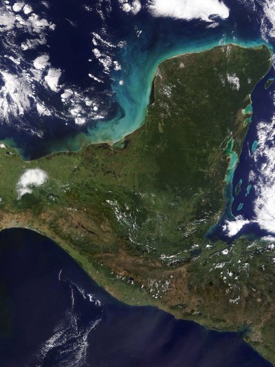 Yucatan peninsula, south-eastern Mexico by National Aeronautics and Space Administration National Aeronautics and Space Administration